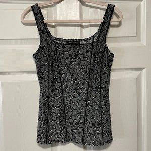 NWOT! Never worn! Sleeveless Jacquard Corset Cami Size S